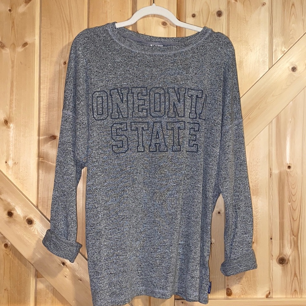SUNY Oneonta Oversized Long Sleeve Top Medium